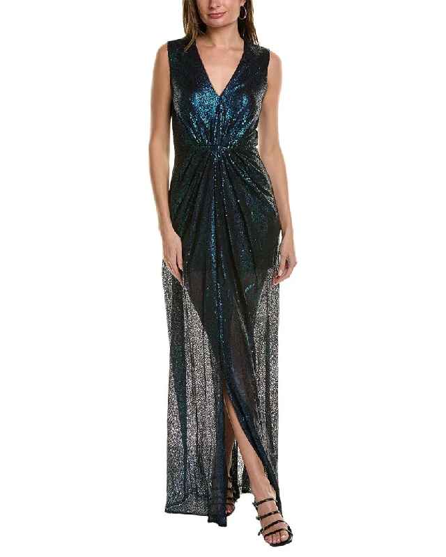 Rene Ruiz Sequin Gown Backless Sequin Dress