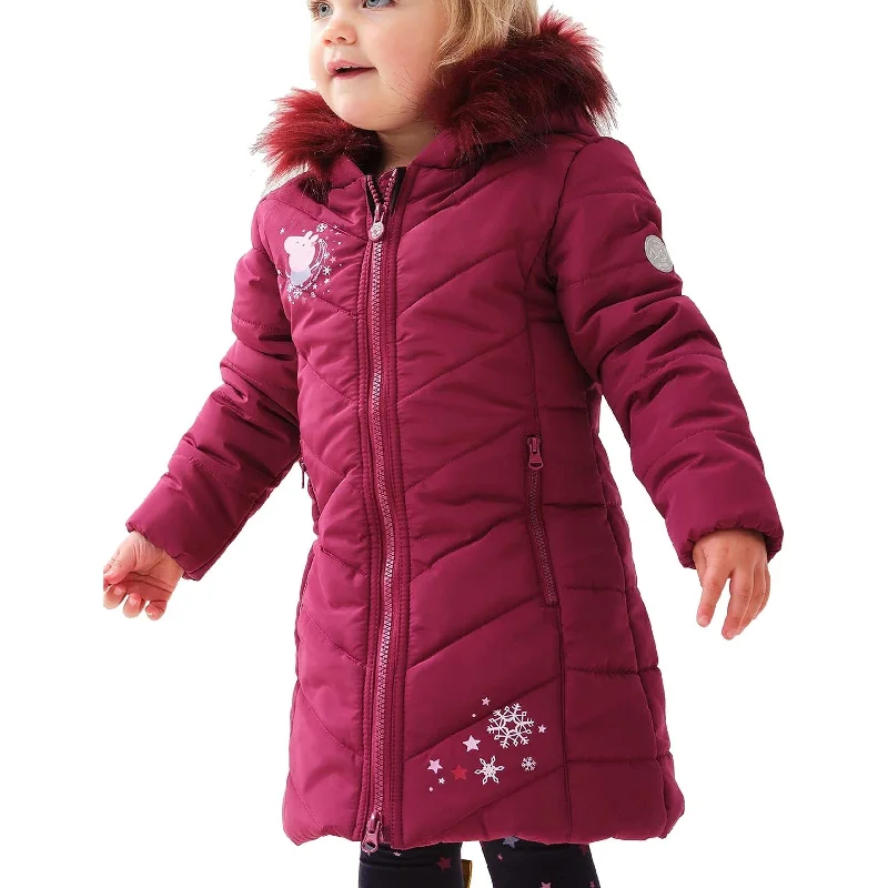 Regatta Peppa Pig Junior Padded Jacket - Red Women's streetwear jackets