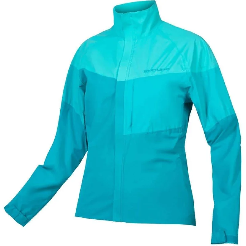 Endura Urban Luminite II Waterproof Womens Cycling Jacket - Blue Women's travel jackets