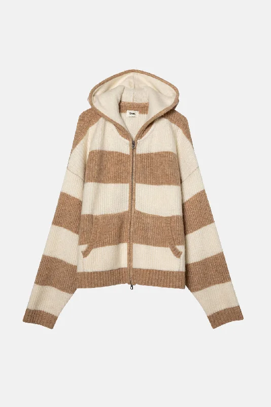 STRIPE SWEATER HOODIE Hooded Sweatshirt for Women