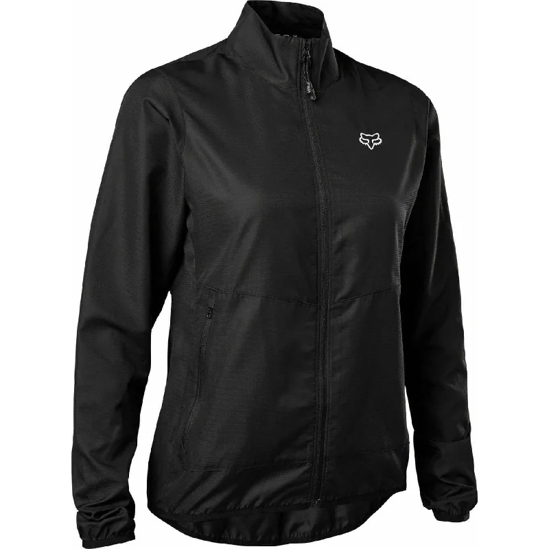 Fox Ranger Wind Womens Cycling Jacket - Black Women's winter-ready jackets