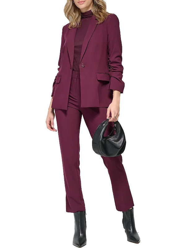 Womens Office Collared One-Button Blazer Classic Blazer Style