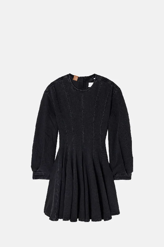 Delilah Dress Mid Black Cozy Sweatshirts for Fall