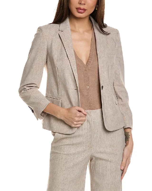 Theory Shrunken Blazer Double-breasted Blazer Jacket