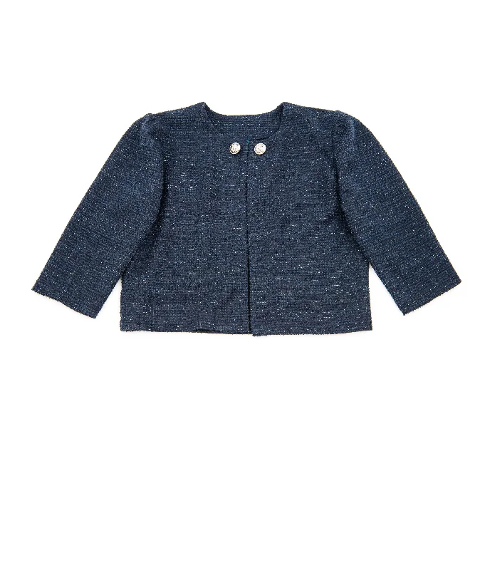 By Debra Girls Jackie Navy Boucle Jacket Women's breathable jackets