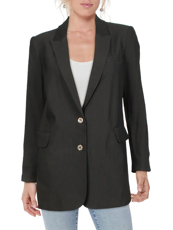 Womens Suit Separate Work Wear Two-Button Blazer Minimalist Blazer Look