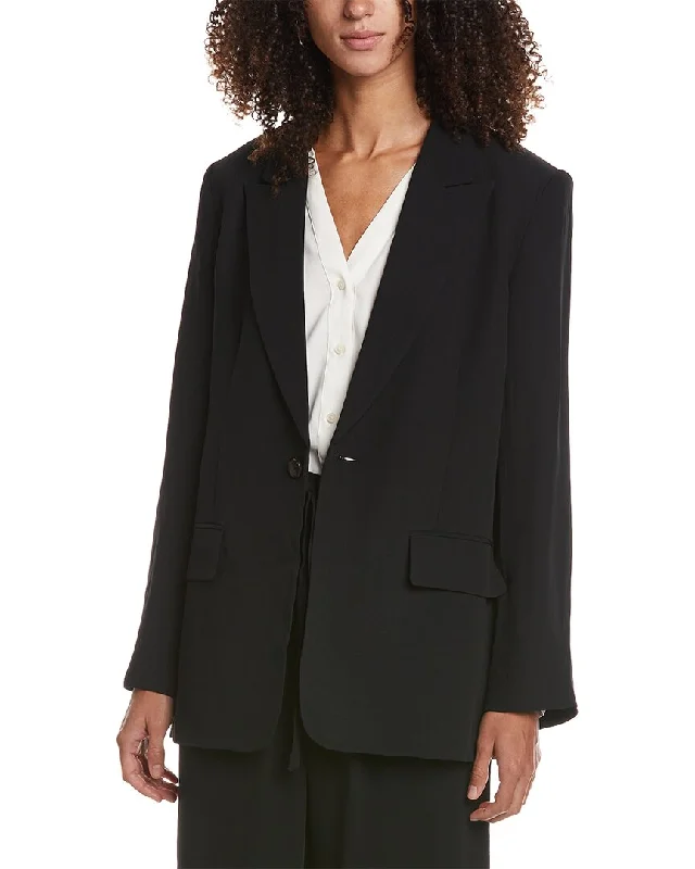 A.L.C. Satin Back Crepe Bishop II Jacket Modern Tailored Blazer