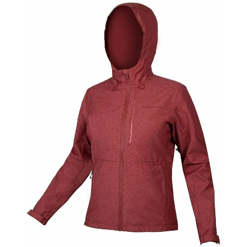 Endura Hummvee Waterproof Hooded Womens Cycling Jacket - Red Women's ski jackets