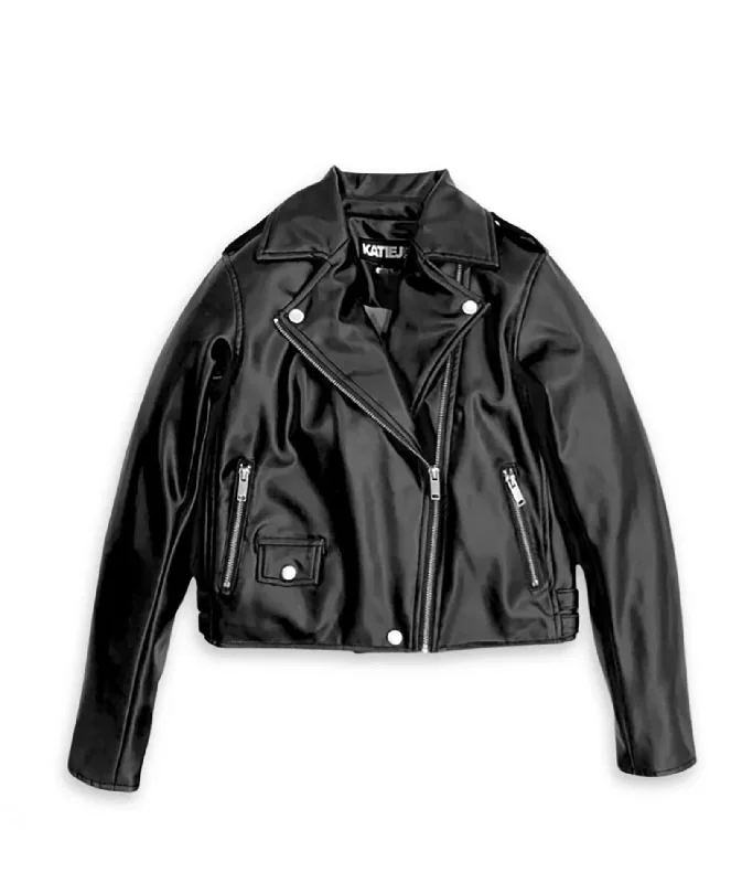 Katie J NYC Juniors Jagger Moto Jacket Women's office jackets