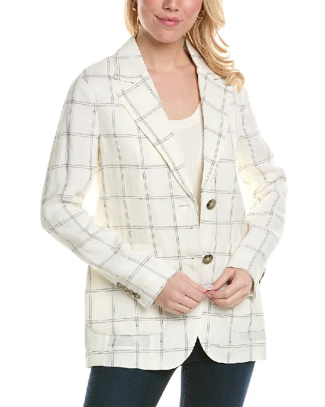 Peserico Linen Jacket Tweed Blazer Jacket