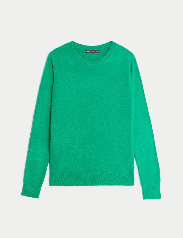 Supersoft Crew Neck Jumper Elegant Pullover Sweater