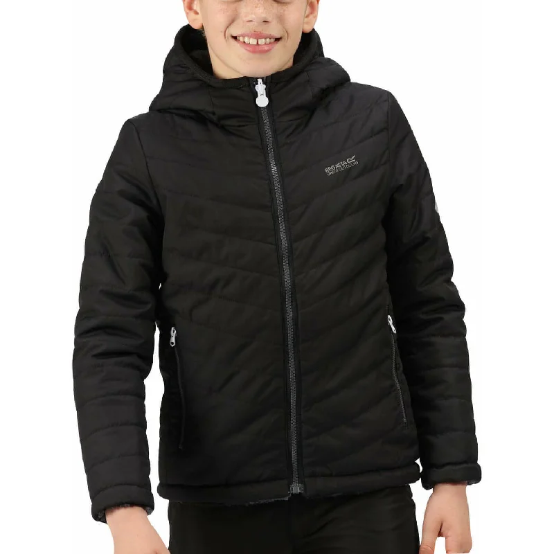 Regatta Spyra II Reversible Junior Insulated Jacket - Black Women's windproof jackets