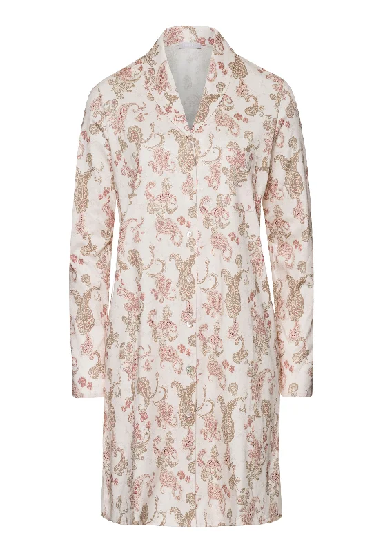 Loungy Nights Cotton Flannel Nightgown 90cm | Rose Paisley 74970-2869 Cozy winter pajama sets