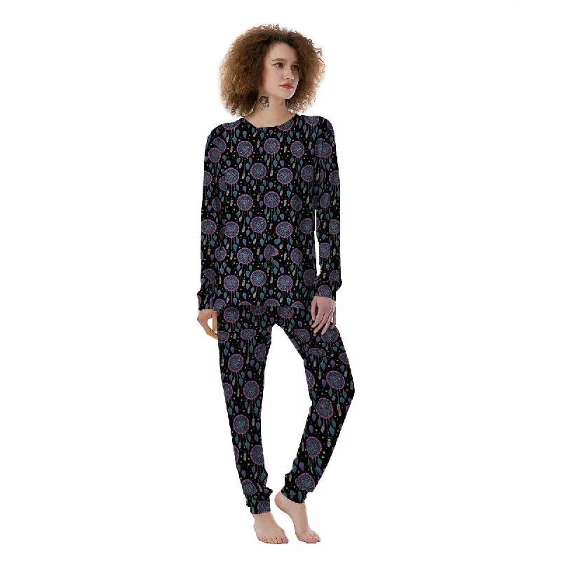 Dream Catcher Boho Print Pattern Women's Pajamas Floral pajama sets