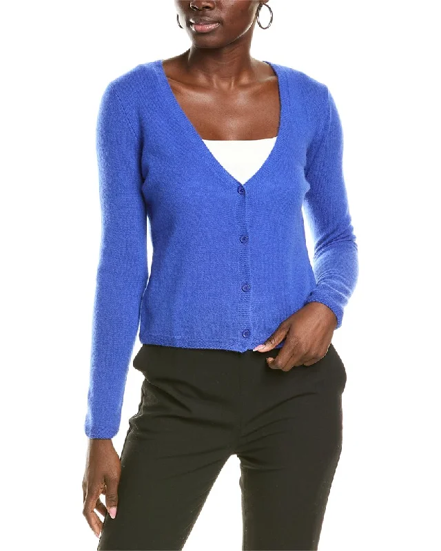 Sofiacashmere Modern V-Neck Cashmere Cardigan Turtleneck sweaters