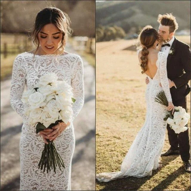 Stretch Lace Mermaid Magic Wedding Gown Set