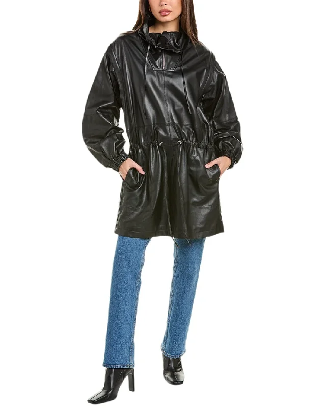 Helmut Lang Leather Coat