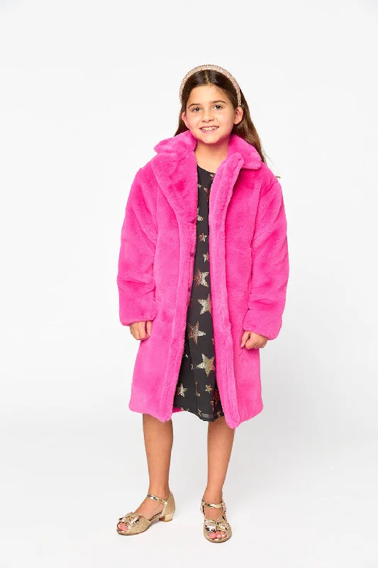 Mini Zoey Coat - Hot Pink