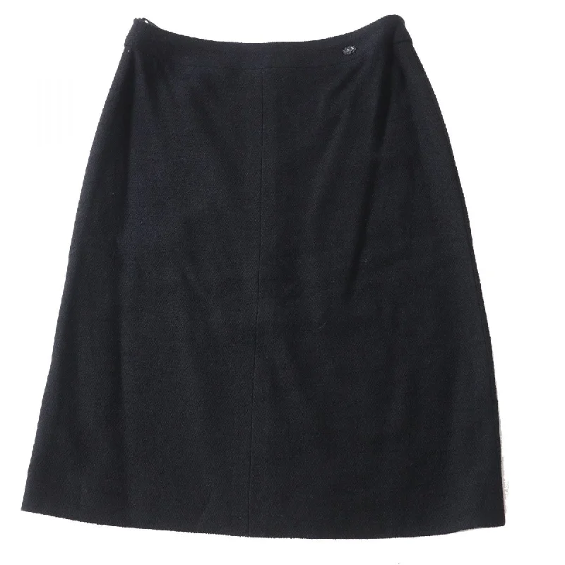 Chanel Tweed Skirt Black 38 Designer unclassified skirts