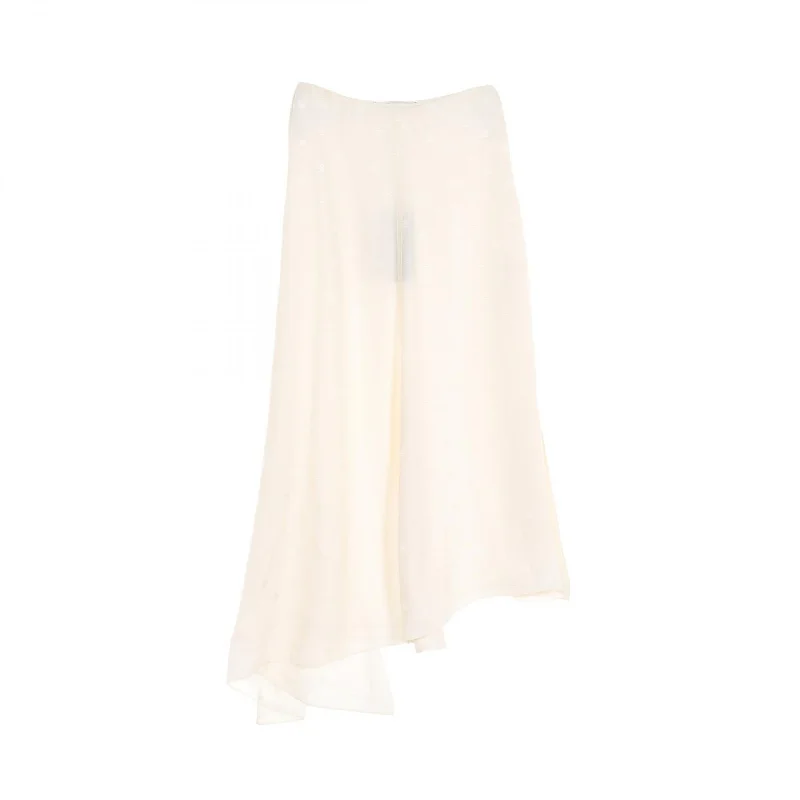 Fendi Silk Skirt Ivory FQ7235 Engagement unclassified skirts