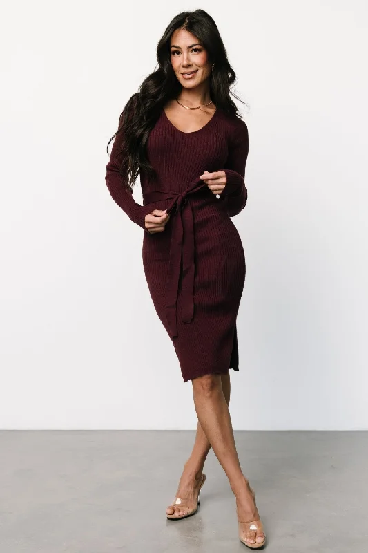 Blayne Ribbed Midi Dress | Mulberry Best midi dresses for elegant looks