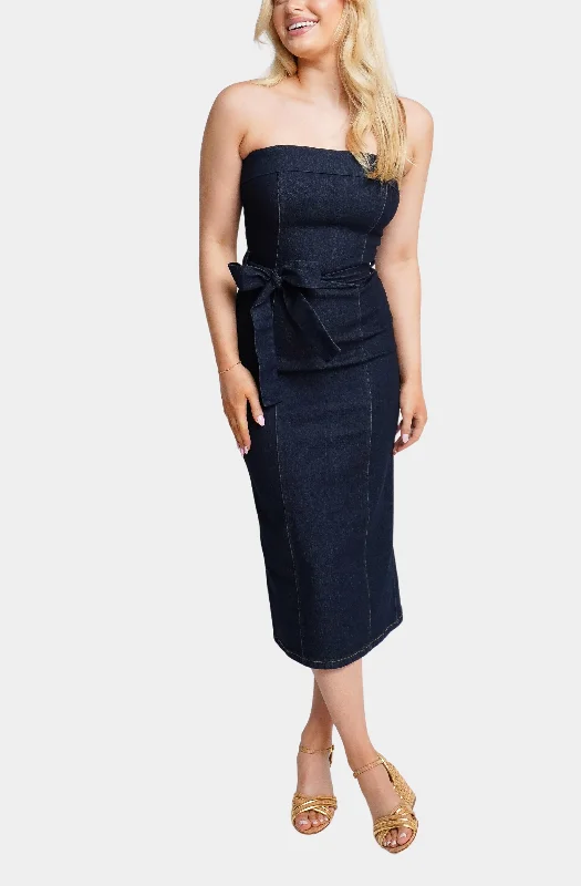 Caterina Denim Midi Dress Fall midi dresses