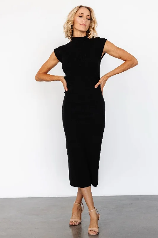 Harriet Midi Dress | Black Must-have midi dresses for this season