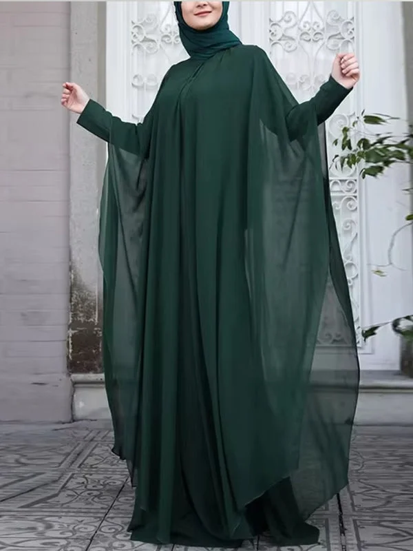 Muslim Dresses Robe Abaya Long Sleeve Dress Office maxi dresses