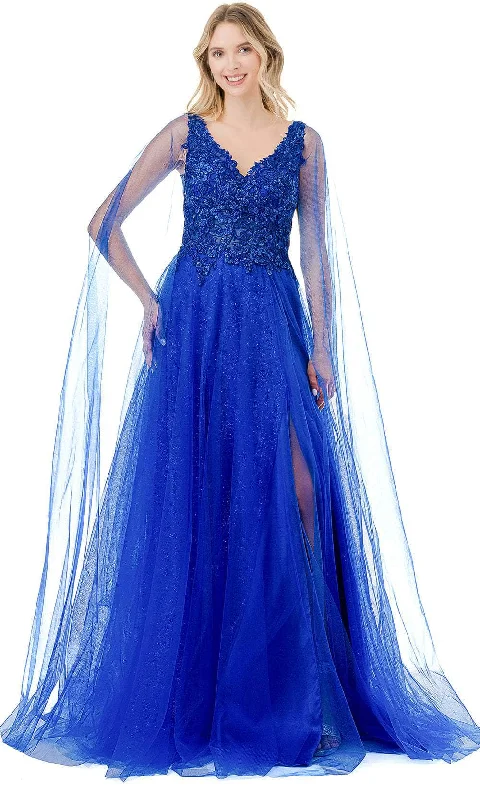 Aspeed Design L2906T - Embroidered A-Line Prom Gown Sexy party dresses