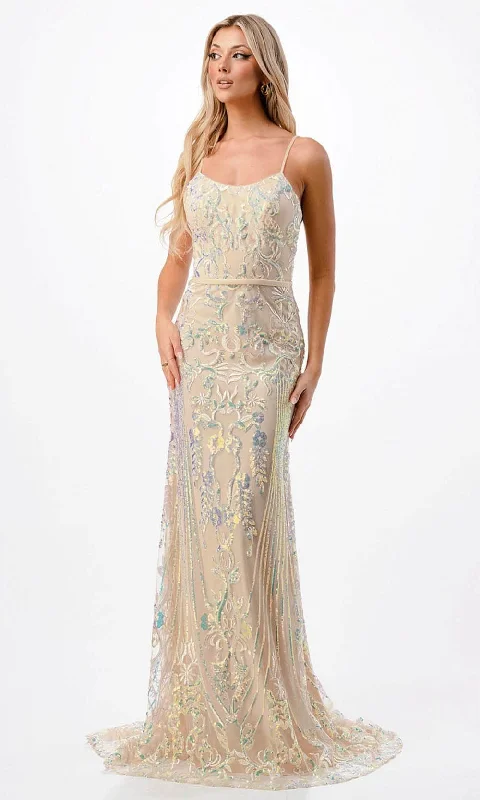 Aspeed Design P2116 - Sleeveless Fitted Mermaid Prom Gown Urban Outfitters party dresses