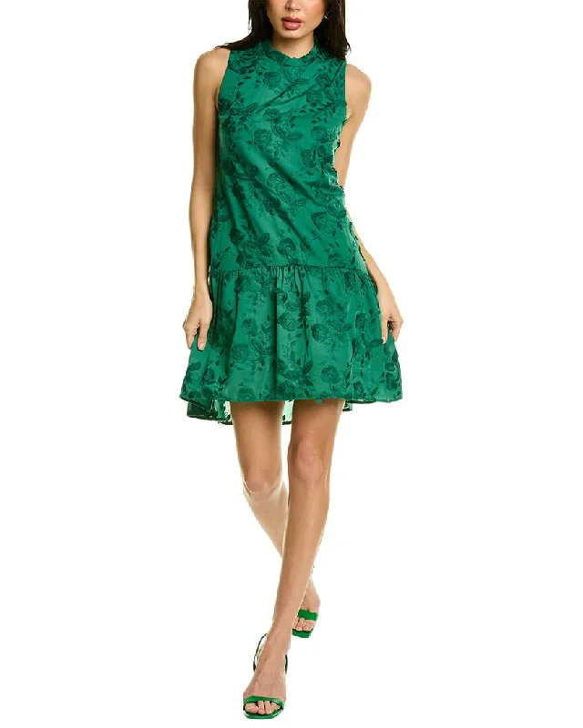 Marchesa Notte A-Line Mini Dress Mini Skirt with Bow