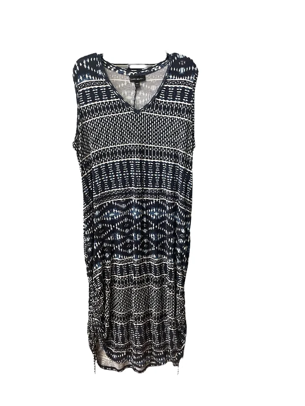 Blue & White Dress Casual Maxi Lane Bryant, Size 1x Boho Chic Maxi