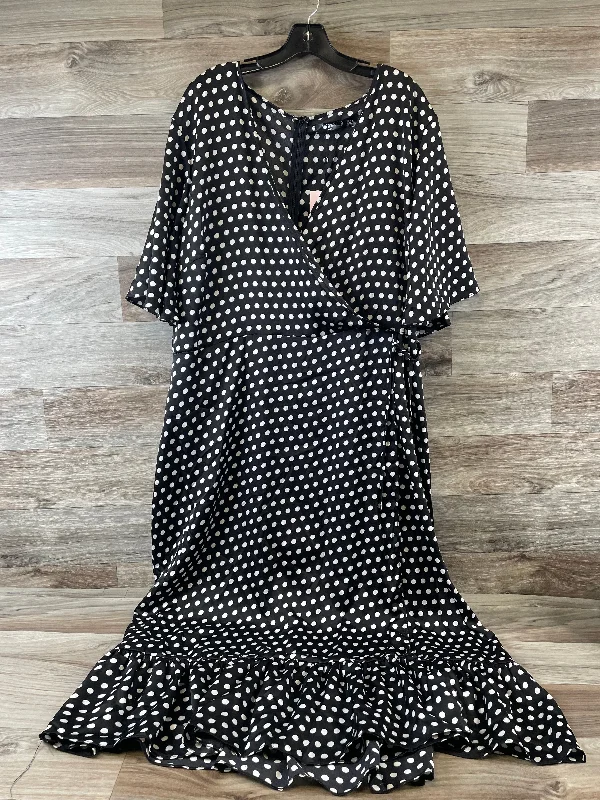 Polkadot Pattern Dress Casual Maxi Missguided, Size 3x Elegant Long Skirt