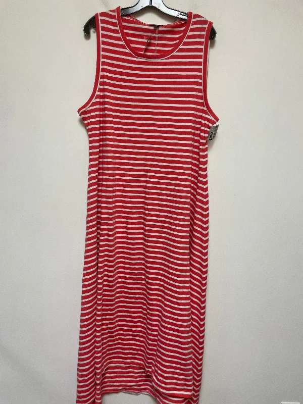 Striped Pattern Dress Casual Maxi J. Crew, Size 2x Comfortable Long Skirt