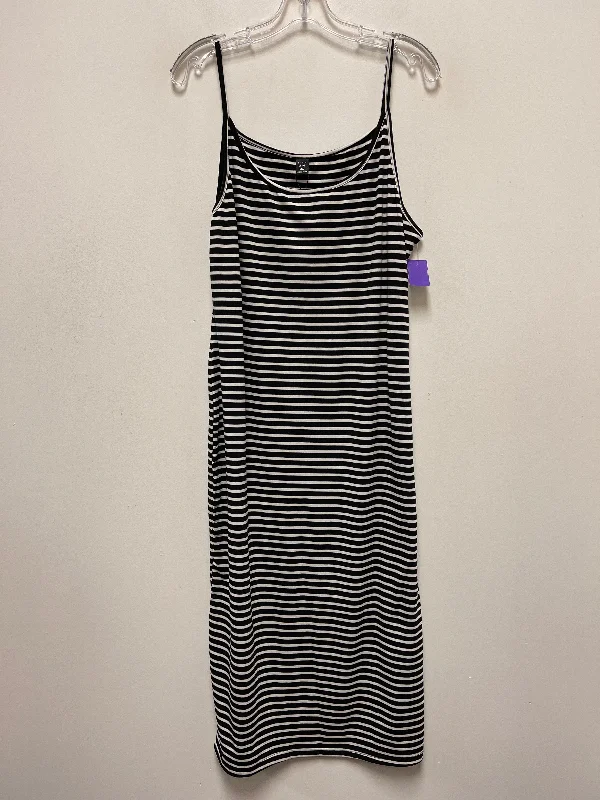 Striped Pattern Dress Casual Maxi Shein, Size 2x Maxi Skirt Look