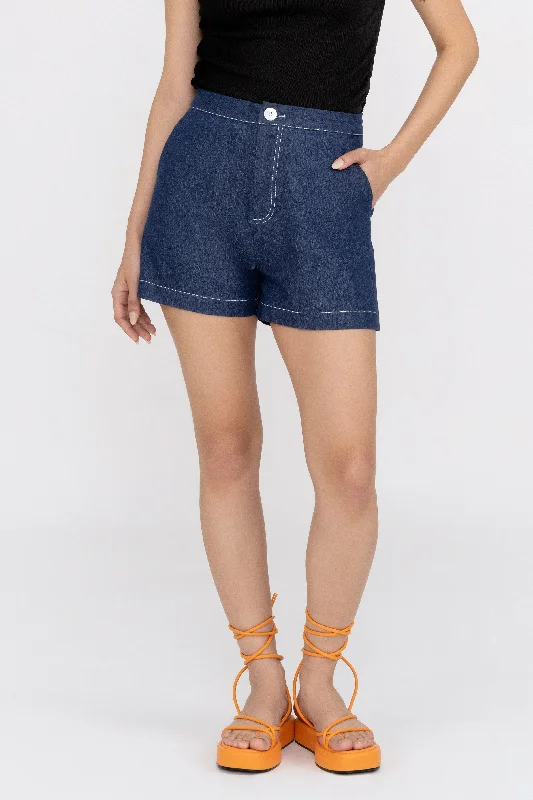 Sloane Denim Shorts Classic Blue Denim Skirt